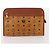 MCM Vicetos Logogram Clutch Bag in Pelle PVC 2 Set Marrone Auth 170519 - vista 9