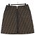 FENDI Zucca Canvas Rock Schwarz Braun Auth YKZ602A