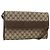 Gucci Borsa a Spalla GG Supreme PVC Beige Oro 004 58 0264 Auth BAZ182 D'oro