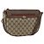 Borsa Sherry Line GG Supreme Web di GUCCI in PVC beige e oro 001 115 0918 Auth BA11553 D'oro