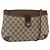 Borsa Sherry Line GG Supreme Web di GUCCI in PVC beige e oro 904 02 026 Auth BA11774 D'oro