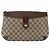 Borsa Sherry Line GG Supreme Web di GUCCI in PVC beige e oro 904 02 026 Auth BA11774 D'oro - vista 13