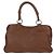 Borsa a mano in pelle marrone e argento Christian Dior Gaucho Saddle Auth BAZ225SAV - vista 2