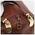 Borsa a Spalla Christian Dior in Pelle Marrone Oro Auth 174305A D'oro - vista 10