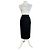 Céline Falda de lana vintage Celine Paris negra 36/S Negro