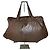 Vintage Fendi Polyester-Leder-Handtasche Braun