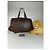 Vintage Fendi Polyester-Leder-Handtasche Braun - Ansicht 2