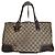 Vintage Gucci Monogram Handtasche Beige Braun