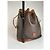 Céline Vintage Celine Triomphe Monogramm SEAU Ledertasche Braun - Ansicht 13
