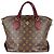Borsa a Spalla Monogram Louis Vuitton Marrone Bordò Monogramma