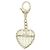 Portachiavi Chanel ABG045 Bianco D'oro