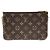Vivienne Borsa a Spalla Pochette Double Zip Monogram Holiday Louis Vuitton Marrone - vista 2