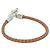 Bracelet Charm Glenan T2 d'Hermès Marron Argenté Doré - vue 2