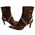 Bellissime ankle boot in pelle scamosciata marrone Sergio Rossi.