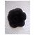 Spilla Camelia Chanel in seta nera Nero - vista 4