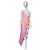 Rotate Birger Christensen Kleid Rosa Gelb Viskose Pink Mehrfarben