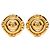 Orecchini a clip placcati in oro Chanel Coco Mark D'oro
