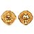Orecchini a clip placcati in oro Chanel Coco Mark D'oro - vista 2