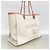 Chanel Deauville Raffia Kettentasche Pink Weiß - Ansicht 2
