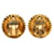 Orecchini Clip Coco Mark di Chanel D'oro - vista 2