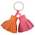 Hermès Hermes Carmen Unodos Agneau Milo Keychain Charm Pink Orange  - view 3
