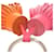 Hermès Hermes Carmen Unodos Agneau Milo Keychain Charm Pink Orange  - view 7