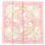 Foulard in seta Hermès Carré 90 Parures Oceaniche Rosa Bianco