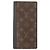 Brazza Louis Vuitton Monogram Macassar Long Wallet Brown Black