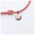 Bracciale Charm Silver Lockit di Louis Vuitton Bianco Rosso - vista 5