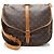 Louis Vuitton Vintage Monogramm Canvas Saumur 35 Umhängetasche Braun