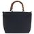 Gucci Bamboo 2-Wege Tote Bag aus Canvas/Emaille Schwarz - Ansicht 2
