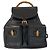 Zaino in pelle Gucci nero con hardware dorato