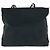 Bolso Tote de nylon tessuto con logo triangular Prada Negro - vista 2