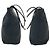 Bolso Tote de nylon tessuto con logo triangular Prada Negro - vista 8
