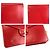 Borsa a spalla in pelle con logo CD di Dior Rosso - vista 5