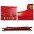 Borsa a spalla in pelle con logo CD di Dior Rosso - vista 6