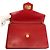 Borsa a spalla in pelle con logo CD di Dior Rosso - vista 8