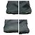 Bolso tote negro de nylon con logo triangular de Prada - vista 5