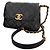 Timeless Borsa Chanel Mini Flan Nera in Pelle Nero