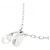 Autre Marque Collana in diamante K18WG Argento - vista 4