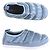 Pantofole in nylon Dior Oblique Grigio Blu chiaro - vista 5
