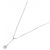 Collana in diamante in oro bianco K14 Tasaki Argento - vista 2