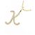 Autre Marque Au750 Diamant Initial K Halskette Golden - Ansicht 3