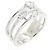 Autre Marque Trilogy Au750 Diamantring Silber