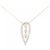 Autre Marque Au750 Diamond 2way Necklace Pink