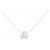 Autre Marque Collana con diamanti a tre pietre in oro bianco Au750