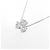Autre Marque Collana con diamanti a tre pietre in oro bianco Au750 - vista 3