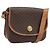 Céline Celine Vintage Macadam Canvas and Leather Marrone