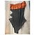 Autre Marque Bandeau-Einteiler Schwarz Orange - Ansicht 2