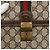 Borsa a Spalla Gucci GG Supreme Web Sherry Line PVC Beige Oro 145857 Auth BA11894 D'oro - vista 18